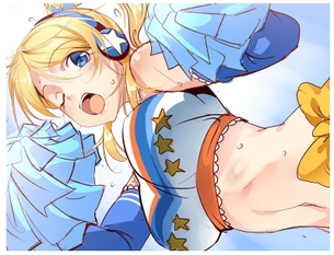 【2次】いろんなトコロが元気になっちゃう可愛いチアガールの二次エロ画像 その3【チアガール】