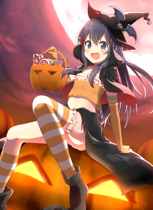 【二次・ZIP】お菓子あげるから、いたずらされたいハロウィンコスの美少女画像まとめ100枚