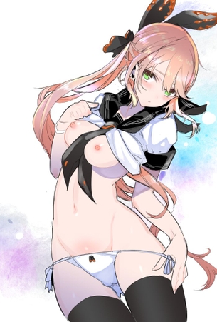 【二次・ZIP】たくし上げで秘部を見せ付けてるエッチな女の子の画像ください