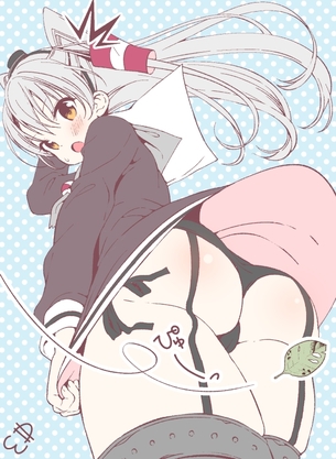 【二次・ZIP】美脚をセクシーに演出するガーターベルト付けた女の子の画像