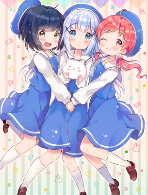 【二次・ZIP】3期どころか24クールやってほしい、ごちうさの美少女画像まとめ100枚
