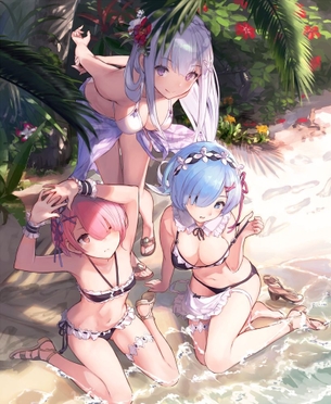【二次・ZIP】太ももをSEXYにしちゃうガーターリング付けた女の子の画像
