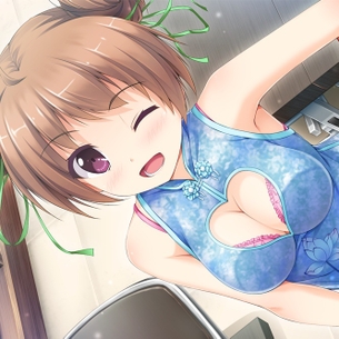 チャイナドレス美少女のエロ画像。スリットからのぞく真っ白な生脚の美しさwww