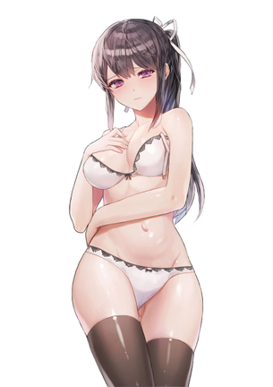 【2次】ニーソックスを着用した美脚な女の子の二次エロ画像 その4【ニーソックス】