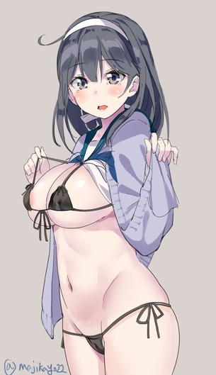 【二次・ZIP】プニプニしたい虹美少女の横乳画像
