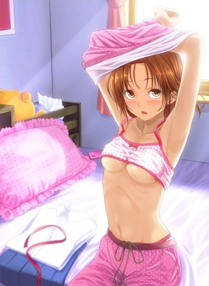 【2次】お着替え中の女の子の二次エロ画像 その12【お着替え中】