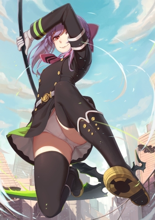 【二次】ローアングルで見上げるパンチラの画像が見たい！