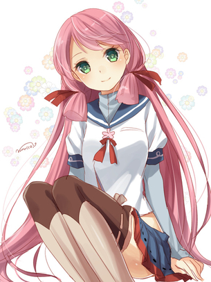 【二次】【艦これ】ピンク髪が萌えまくりな後背位（あかし）のプチエロ制服画像がみたい！