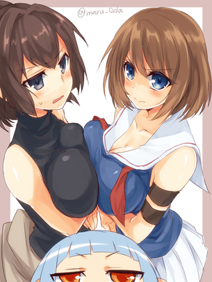 【二次・ZIP】女の子同士でオッパイ押し付け合ってる乳合わせの画像まとめ