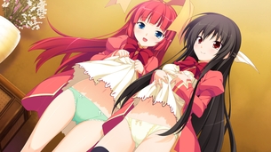【二次・ZIP】即行で押し倒したくなるたくし上げで誘ってる女の子の画像
