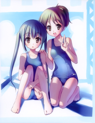 二次元の定番！スクール水着が似合う、女の子のエロ画像 vol.9