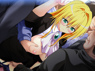 痴漢（プレイ）されてる二次元美少女のエロ画像
