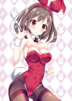 【二次・ZIP】エッチな接待して下さい！とお願いしたいバニーガール娘の2次画像