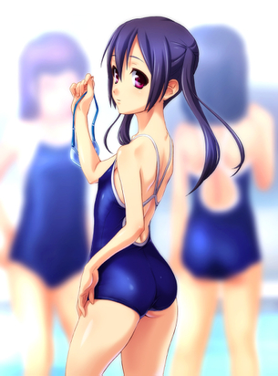 カラダの起伏が丸わかり！スク水着てる美少女のエロ画像 vol.2