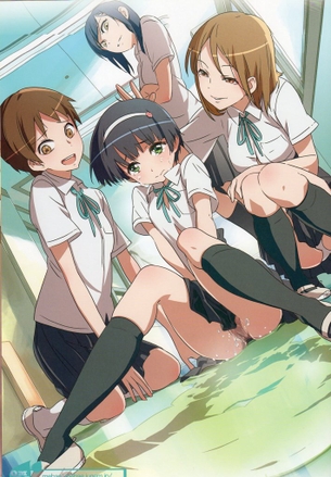 【生き恥】人前でオシッコお漏らしちゃった女子達の二次エロ画像