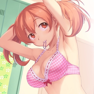 ラノベ主人公の必須技能、ラッキースケベな着替え中美少女のエロ画像