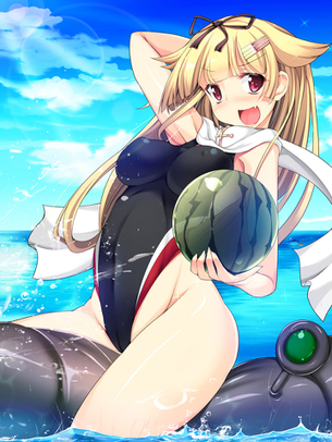 【パツンパツン】巨乳の子が競泳水着着るとこんなにもエロい・・・って二次エ・・・