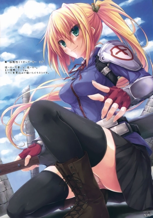 【二次・ZIP】美脚が映えるニーソ美少女の2次画像