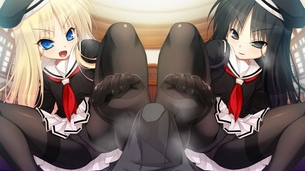 【足コキ】足でちんちんシコシコしちゃってる美少女エロ画像 パート7