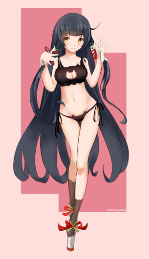 【二次・ZIP】黒下着のエロ可愛い女の子の画像を下さい!!