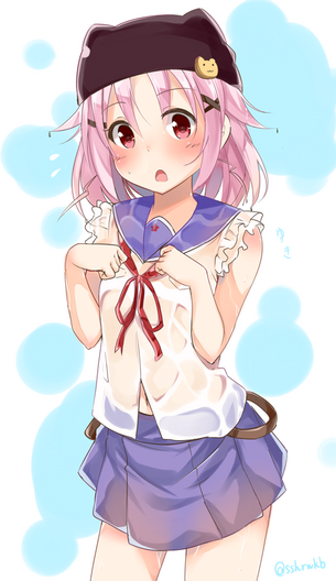 丈槍由紀（がっこうぐらし！）ちゃんのピンク髪ヤンデレ？かわいいエロ画像
