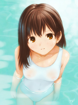 濡れ濡れ、透け透けな美少女のエロ画像 vol.5