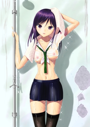 濡れ濡れ、透け透けな美少女のエロ画像 vol.3
