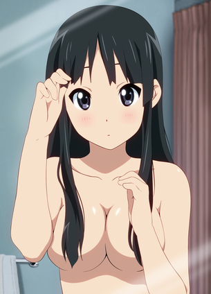 黒髪ロングヘアーが美しすぎる、けいおん！の秋山澪ちゃんのエロ画像 vol.1