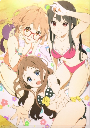 黒髪ストレートヘアのインテリ系美少女、境界の彼方の名瀬美月ちゃんがどストライクすぎる。