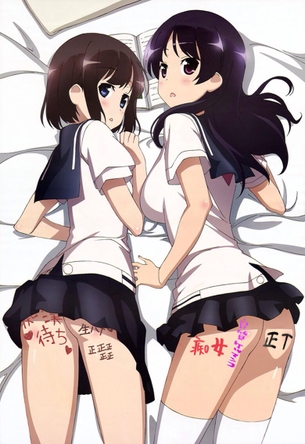二次キャラの身体にエロい落書きするスレ