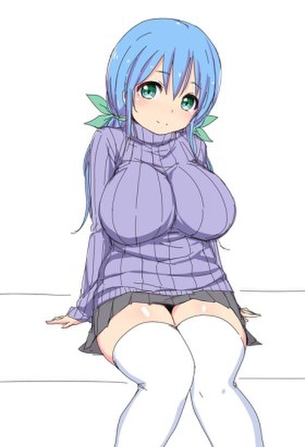 ニーソの二次エロ画像