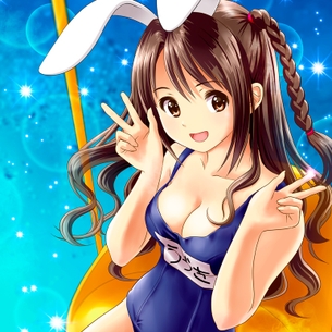 島村卯月ちゃん（デレマス）のスクール水着水姿がむちむちエロすぎるエロ画像