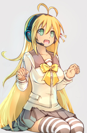弦巻マキちゃん（VOICEROID）の金髪カワイイエロ画像