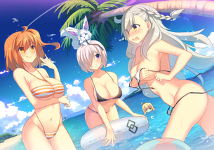 【FGO】 水着姿のセイバー、キャス狐、マリー、ぐだ子など! 5枚 【画像・壁紙】 （Fate/GrandOrder 02）