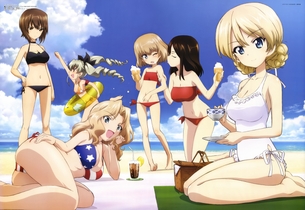 【ガルパン】 夏にピッタリな水着なキャラ達! 15枚 【画像・壁紙】 （ガールズ＆パンツァー 15）