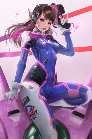 Overwatchのエロ画像。むちむちしたボディースーツのエロさたまらんwww