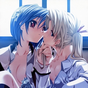 女の子に転生したくなる、二次元百合レズ画像