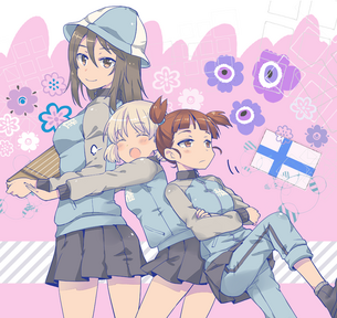 【ガルパン】 ミカ、アキ、ミッコ! 継続高校メンバー 5枚! 【画像・壁紙】 （ガールズ&パンツァー 22）