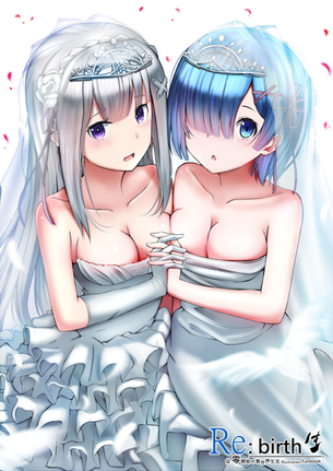 【リゼロ】 2大ヒロイン、レムりん&エミリアたん 5枚! E・M・T! R・M・T! 【画像・壁紙】 （Re:ゼロから始める異世界生活 33）