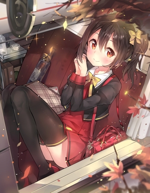 【二次・ZIP】冷え込んできたので秋と美少女の2次画像