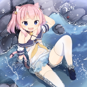 【二次・ZIP】今の時期だったら凍死しそうな濡れ濡れ透け透けになってる女の子の画像