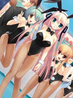 バニーガールの二次元エロ画像。
