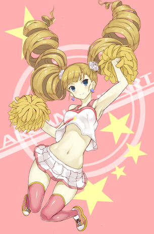 【二次・ZIP】がんばれ♥がんばれ♥って応援されたいチアガールの虹画像