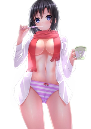 【2次】服や下着ごしにくっきりとまんすじが見えちゃってる二次エロ画像 その13【まんすじ】