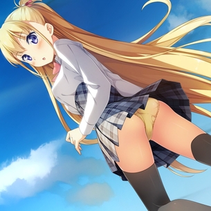 ニーソ履いた二次元美少女画像。二次元の女の子にはニーソがよく似合う