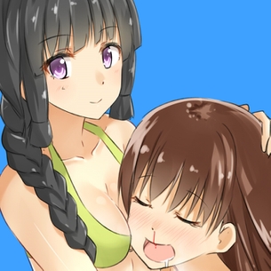 女の子同士でイチャコラしてる二次エロ画像。