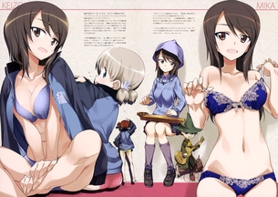 【ガルパン】 ミカ、アキ、ミッコ! 継続高校メンバー 5枚! 下着姿も 【画像・壁紙】 （ガールズ&パンツァー 33）