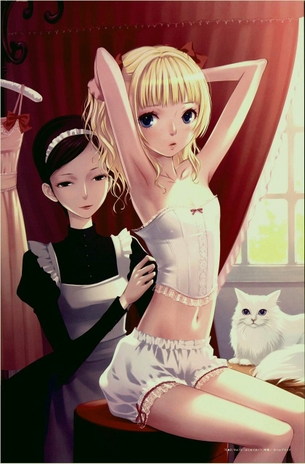 二次の女の子たちのブラやパンツが丸見えになってる下着画像 vol.9
