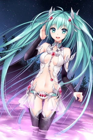 ミニスカ・ニーソの初音ミクさんのエロ画像を集めました。 vol.6