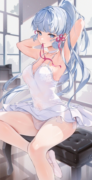 【二次エロ】原神の白鷺の姫君、神里綾華の可憐な画像まとめ！No.05【20枚】